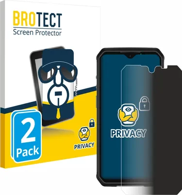 Produktbild von 2x BROTECT Sichtschutzfolie für Ulefone Armor 9 Anti-Spy Privacy Sichtschutz Blickschutz Folie Blaulicht-Schutz