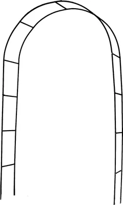 Produktbild von Rosenbogen Rosensäule Gartenbogen Rankgitter Pergola Rankhilfe Spalier Maßen: 140 cm x 38 cm x 240 cm DF-008