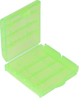 Obrázok produktu pre Úložná krabička pre 4x AA Mignon alebo 4x 14500 akumulátory, max. dĺžka batérie 50,6 mm, zelená