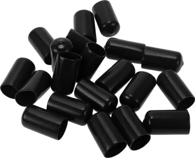 Produktbild von Radmutter Bolzen 21mm Felgen Reifenmutter Schrauben Staubschutzkappe Abdeckung Mutter Schutz PVC Schwarz 20 Stück