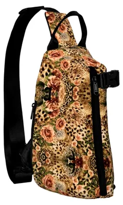Produktbild von Gestreifte Sling Crossbody Rucksack Schultertasche für Herren und Damen, Schwarz, Einheitsgröße