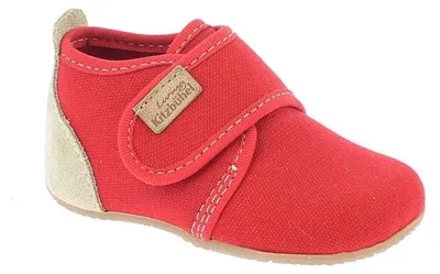 Produktbild von Living Kitzbühel Uni Baby Babyklettschuh unifarben Lauflernschuhe, rot, 18 EU