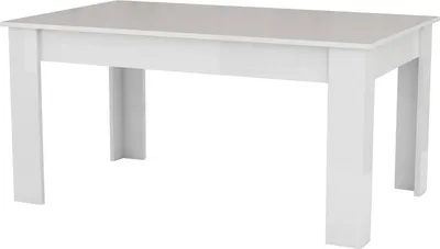 Produktbild von Ausziehbarer Esstisch Dkouamé, Ausziehbare Konsole bis zu 12 Sitzplätze, ausziehbare Konsole 100 %  Italy, cm 160/210x90h75, glänzend weiß