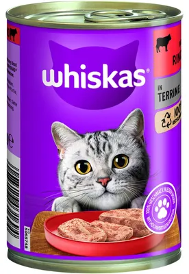 Produktbild von ‎Whiskas Dose 1+ mit Rind in Terrine, Adult, jede Rasse, Rind, 400 g, Ohne künstliche Farbstoffe