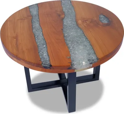 Obrázek produktu pro Konferenční stolek, teak a pryskyřice 60 cm