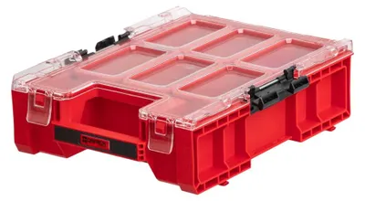 Zdjęcie produktu dla Qbrick System ONE Organizer M Plus RED ULTRA HD Organizer 364 x 264 x 106 mm 4 l z możliwością sztaplowania IP66