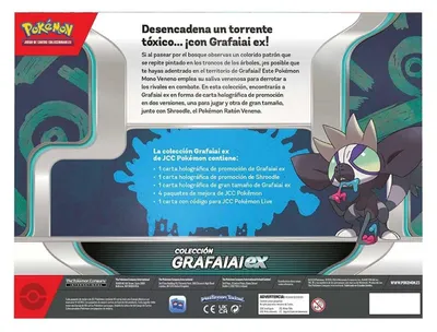 Productafbeelding van Pokémon Trading Card Game Grafaiai Ex Box, Karmesin & Purpur, Engels, Meerdere kleuren. Geschikt voor kinderen, meerdere kleuren, one size