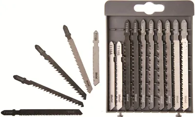 Produktbild von KRAFTMANN 50355 Stichsägeblatt-Set, 10-tlg.