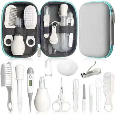 Produktbild von Sicherheits-Pflegeset für Babys – Mit Haarbürste – Kamm – Nagelknipfer für Babyartikel – Set für Neugeborene Mädchen