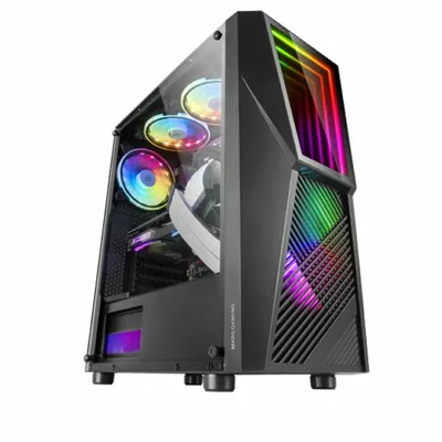 Produktbild von Mars Gaming MC777, PC, Schwarz, ATX, micro ATX, Mini-ITX, Blau, Grün, Rot, 15,8 cm, 31,8 cm