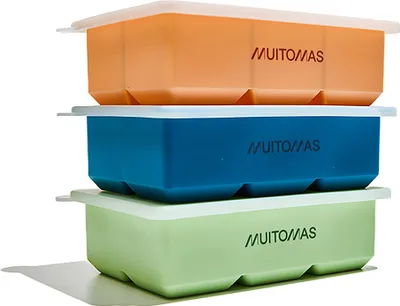 Zdjęcie produktu dla Muitomas ICECUBESILBL, 6 szt., Prostokątny, Foremka, Niebieski, Biały, Silikon, 165 mm