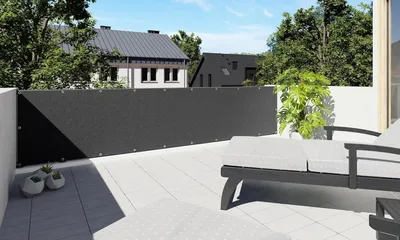 Obrázek produktu pro PREMIUM BALKÓNOVÁ OBRAZOVKA 4 BAREV 78 rozm?r? NADM?RNÁ DÉLKA BÍLÁ ANTRACITOVÁ OCHRANA PROTI SLUNE?NÍMU OBKLADU BALKÓNU (100x10 cm SV?TLE ŠEDÁ)