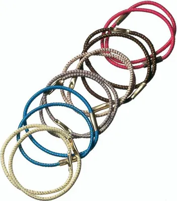 Produktbild von Comair Zopfgummi bunt 12er mittel Hair rubber bands bag of 12 multicol