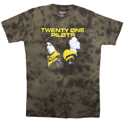 Produktbild von Twenty One Pilots Back To Back Wash Collection Green M T-Shirt