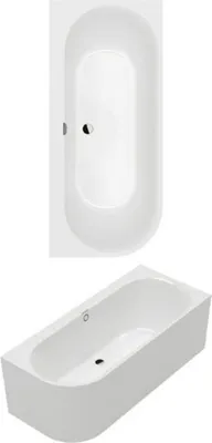 Produktbild von V&B Rechteck-Badewanne Oberon 180x80x62cm, Vorw., Acryl, rechts, weiß
