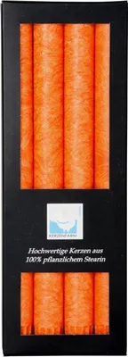 Produktbild von Stearin Stabkerze Set - orange