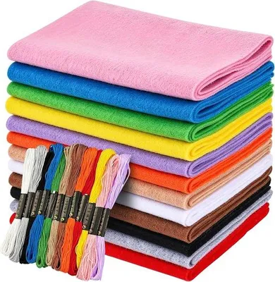 Produktbild von Vliesstoff, 12 Rollen, 20 x 90 cm - Weich gefärbtes Vlies - Ideal zum Basteln und Nähen - m-shop