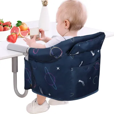Productafbeelding van Elzusha - Opvouwbare Kinderstoel met Veiligheidsgordel voor Thuis en Op Reis