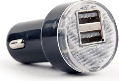 Image de Gembird EG-U2C2A-CAR-02 GEMBIRD USB-Autoladegerät 2-Port 5V/2.1A schwarz