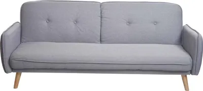 Produktbild von Schlafsofa MCW-J18, Couch Klappsofa Gästebett Bettsofa, Schlaffunktion Stoff/Textil 185cm grau