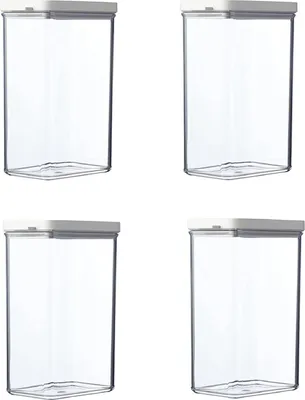 Produktbild von Mepal | Omnia Vorratsdosen-Set | rechteckig 2000 ml | Nordic White | ideale Aufbewahrungslösung | langlebiges Design