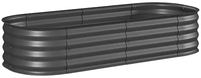 Zdjęcie produktu dla Modułowa grządka podwyższona, wysokość 150 cm | Kolor: ciemnoszary | Wymiary: 62 x 150 x 30 cm