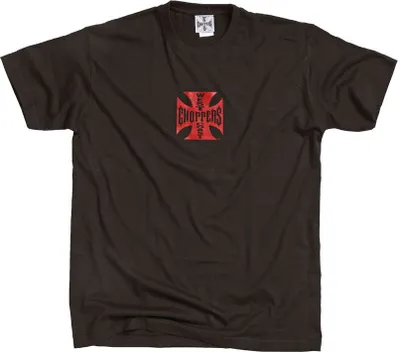 Productafbeelding van West Coast Choppers Og Classic T-shirt met korte mouwen, rood/zwart, maat XL, voor heren. Rood/zwart, maat XL