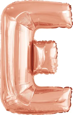 Immagine prodotto di Palloncino in foil lettera E oro rosa - 88 cm