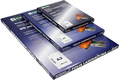 Produktbild von D.RECT Laminierfolien Heißlaminierfolien glänzend transparent | DIN A5 80 Mikron | Verpackung 100 Stück