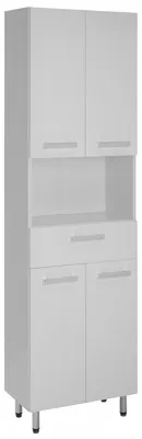 Produktbild von Astor | Badezimmerschrank - Lupo Schrank - Badmöbel - Weiß - 180 Cm - 4 Türen - Stehender Schrank