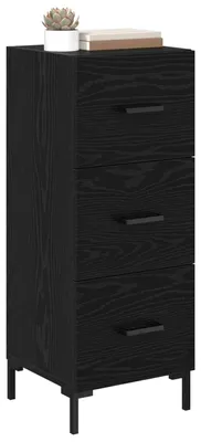 Zdjęcie produktu dla vidaXL Kredens o wyglądzie czarnego dębu 34,5 x 34 x 90 cm materiał drewnopochodny
