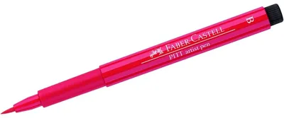 Image de FABER-CASTELL Marqueur Tusche PITT stylo d'artiste, géranium rot hell