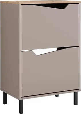 Zdjęcie produktu dla Wózek na buty Vicco Marelle Greige/Artisan 60 x 91.6 cm z 2 przegrodami, Model 57871