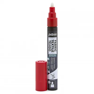 Immagine prodotto di Pebeo Setacolor Pennarello Textil Opaco 7A, Rot