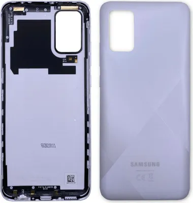 Image de Couvercle de batterie Samsung pour Galaxy A02s GH81-20242A, blanc, pièce de rechange