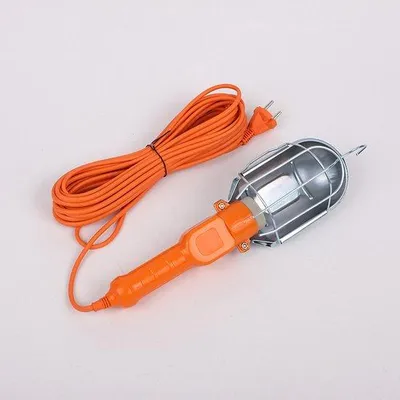 Image de Lampe de travail, tête en plastique/métal, orange