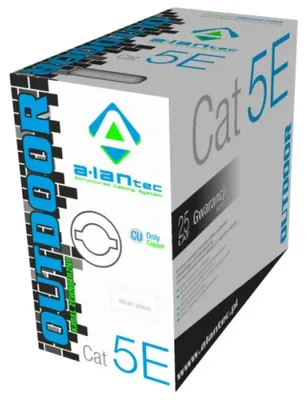 Immagine prodotto di Cavo di rete A-LAN KIU5OUTZ305 Grigio 305 m Cat5e U/UTP (UTP)