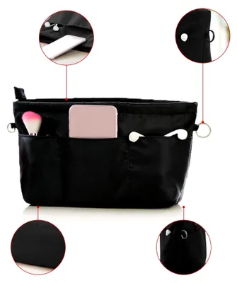 Produktbild von Handtaschen-Organizer mit Geldbörse, wasserdicht und multifunktional, schwarz, M