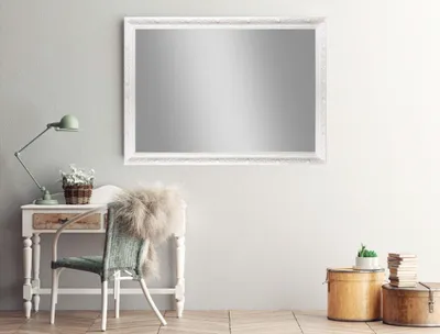 Produktbild von Zalena Rahmenspiegel ISOLDE WEIß 50 x 70 cm