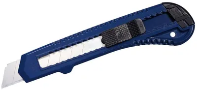 Produktbild von Cutter Kunststoff 18 mm blau Packung mit 24 Stück