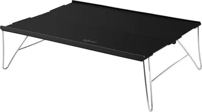 Produktbild von Famanu Camping-Tisch Aluminium mit Tragetasche - ultraleicht und kompakt (grau)