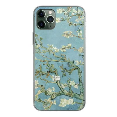 Produktbild von MuchoWow® Handyhülle Schutzhülle Hülle für iPhone 11 Pro Max Mandelblüte - Van Gogh - Kunst Silikon Softcase Handy Hülle - Schutz