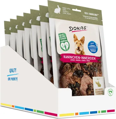 Produktbild von DOKAS - Kaninchen-Innereien 7er Pack (7 x 100g)