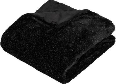 Produktbild von Plaid four tilde schwarz 130x180  - Atmosphera créateur d'intérieur
