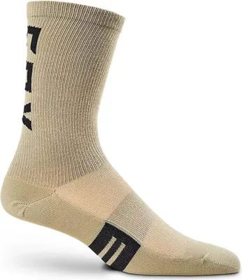 Image de FOX Chaussettes de cyclisme classiques - FLEXAIR MERINO - Marron S-M