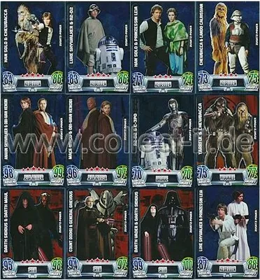 Produktbild von FAMOV2 - Spar 9 - ALLE 12 Zusatz-Power Karten - Deutsch - Star Wars Force Attax - Movie Cards Serie 2