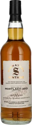 Produktbild von Signatory Vintage 100 Proof Edition MORTLACH 11 Years Old Single Malt #34 2013 57,1% Vol. 0,7l