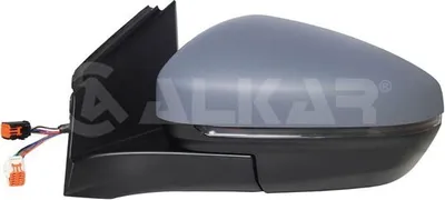 Produktbild von ALKAR 6147882 Außenspiegel Seitenspiegel Links passend für PEUGEOT 3008 SUV (M) Beheizt mit Memory Konvex Grundiert Elektrisch