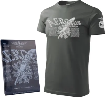 Produktbild von T-Shirt mit Sternmotor AEROCLUB (XL)