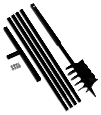 Produktbild von Erdbohrer mit Griff, 180 mm, Verlängerungsrohr, 5 m, Stahl